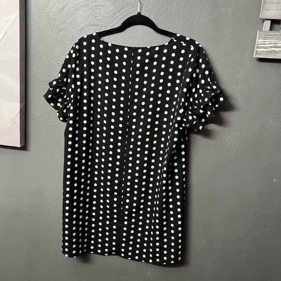 Lane Bryant Polka Dot Blouse‎ - Picture 2 of 4